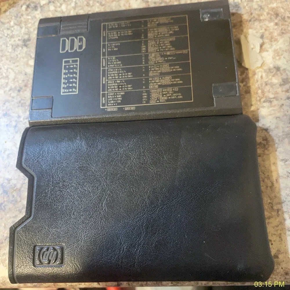 Vintage Hewlett Packard HP 12C Financial Calculator w/ Case Tested New Batteries